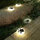 thumbnail image 5 of Luz LED solar para exteriores, impermeable, para césped, jardín, enchufe de tierra, luz enterrada, luz decorativa para paisaje, luces con forma de pata de oso, luz blanca, 5 of 5