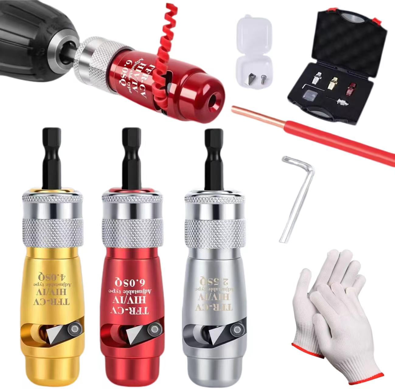 Wire Stripper for Drill 2024 Electric Wire Stripping and Twisting Tool, Portable Professional Electrician Tool Set Quick Stripper and Twister&nbsp;