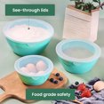 thumbnail image 2 of WALL QMER Mixing Bowls with Lids Set, Plastic Mixing Bowls for Kitchen Preparing, Serving and Storing, Set of 3-Includes 3 Bowls and 3 Lids, BPA-FREE Neat Nesting Bowls with Sealing Lids, 2 of 7
