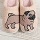 thumbnail image 3 of Perro Peludas Con Punta Cerrada Felpa Pug Dibujos Animados para Hombres Y Mujeres, 3 of 9