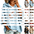 thumbnail image 3 of Oversized Football Sweatshirts for Women 3/4 Sleeve Hoodie Sweatshirts Trendy Fleece Graphic Hoodie Y2K Pullover Sweater Soft Game Day Mom Shirts Daily Travel Outfits, Black 3XL, 3 of 5