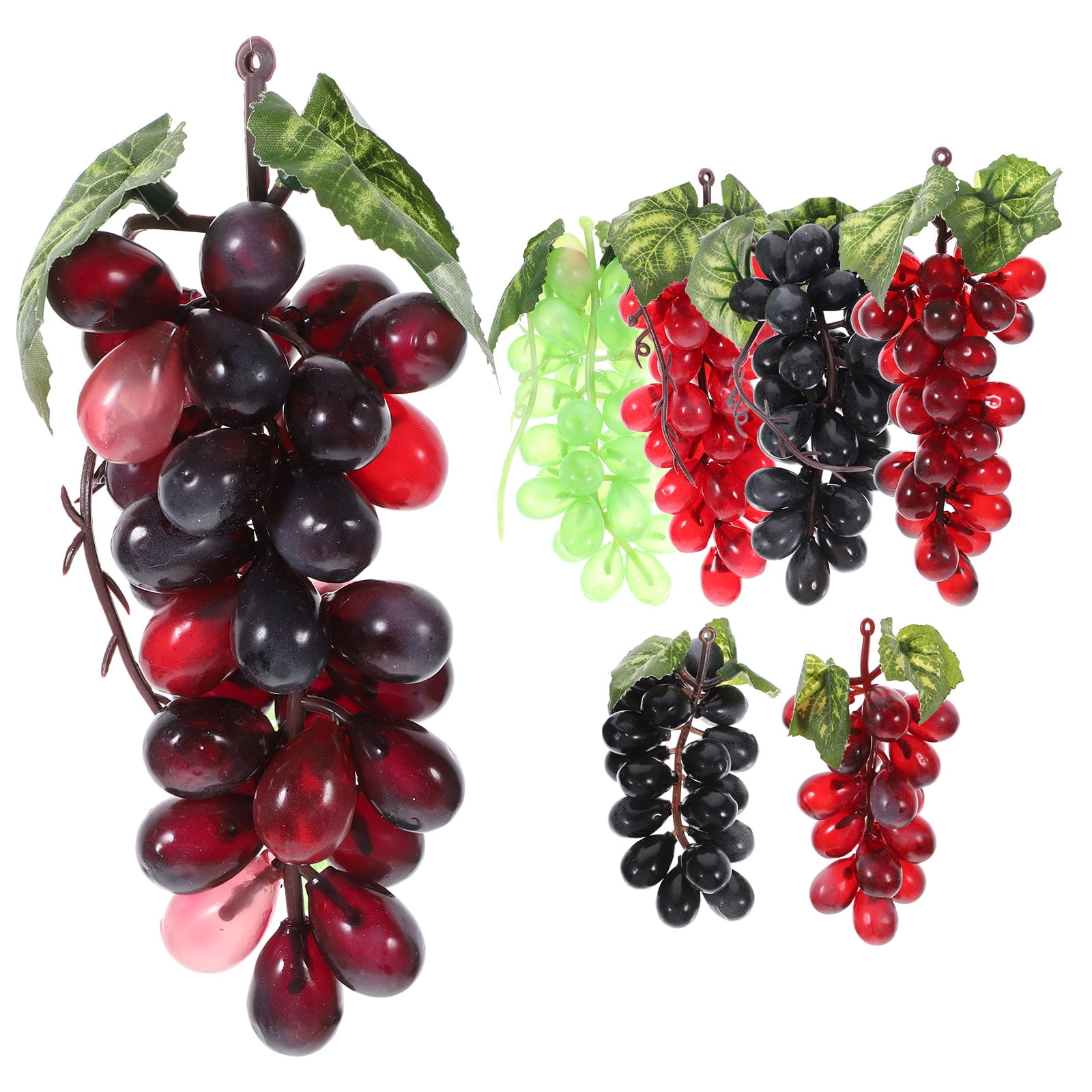 Grape Decor Grapes Home Prop Lifelike Party Photo Kitchen Clusters Fake