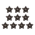 thumbnail image 3 of 10 Uds. Colgantes de estrella de Navidad decoración para fiestas, suministros para fiestas, colgantes de boda café BLESIY Colgante Estrella, 3 of 8
