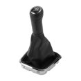 thumbnail image 1 of Perilla de cambio manual de 5 velocidades Unique Bargains con cubierta - Perilla de palanca de cambio para automóvil con cubierta - para Volkswagen Polo 2014-2017 Plástico Cuero sintético Negro - 1 Pc, 1 of 6