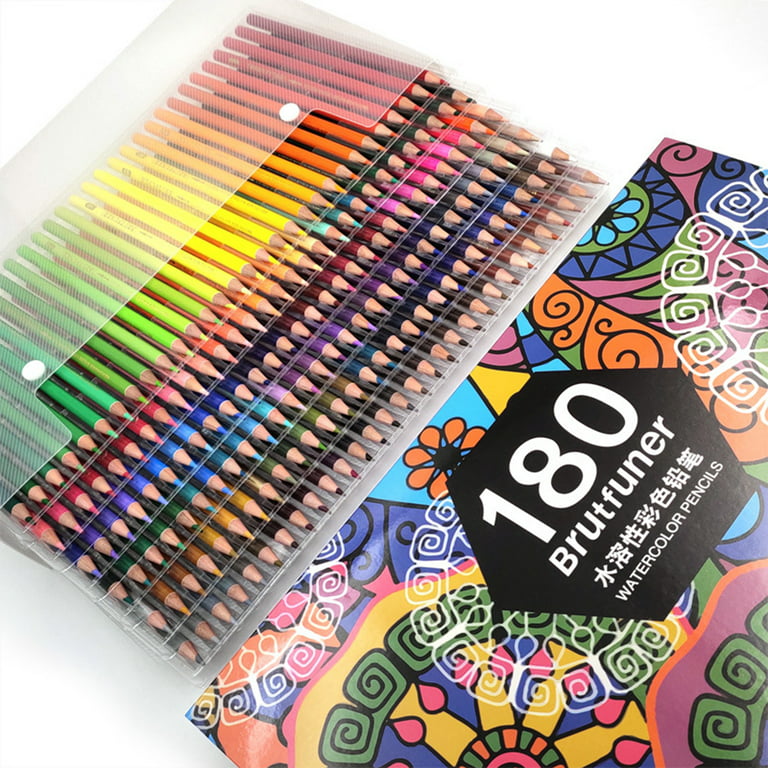 Brutfuner 48 Colors Professional Watercolor Colored Pencil Set Oil Colors  Pencil Set For Draw Coloring School Art Supplies