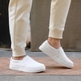 thumbnail image 5 of STQ Womens Slip On Sneakers Comfortable Nursing Shoes with Memory Foam for Spring Fall Loafers White Size 6, 5 of 6