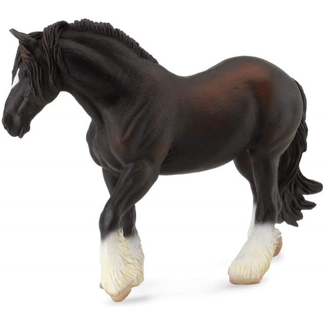 CollectA Shire Horse Mare, Negro, 6.7"L x 4.8"H Collecta Collecta