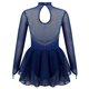 thumbnail image 3 of Kids Girls Figure Skating Dancewear Dress Sparkly Rhinestone Mesh Splice Ballerina Ballet Gymnastics Workout Tulle Tutu Dress, 3 of 5