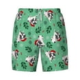 thumbnail image 4 of Lsque Mens Swim Trunks Christmas French Bulldog Pattern - Bathing Suit Compression Liner - Beach Swim Shorts Swimwear - (S-3XL) - Stretch Quick Dry -Small, 4 of 9