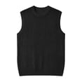 thumbnail image 5 of Kalauyu Sleeveless Hollow Mesh Knit Tank Tops for Men Round Neck Perforated Breathable Casual Summer Beach Tops, 5 of 5
