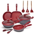 thumbnail image 1 of Batería de Cocina Flavorstone Light Family Set 12 piezas Rojo, 1 of 5