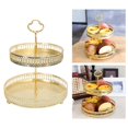 thumbnail image 3 of Transemion Stylish Nordic Texture Storage Tray for Double Fruit Snacks Stripe Height 25cm 1Set, 3 of 6