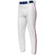 thumbnail image 1 of Pantalones de béisbol con parte inferior elástica estilo profesional para jóvenes WHITE/ CARDINAL XS A4 NB6178, 1 of 1