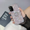 thumbnail image 2 of Luxury Bling Phone Case Compatible with Samsung Galaxy S20 FE 5G for Women Girls, Slim Soft TPU Bumper Glitter Sparkle Shiny Cover with Ring Kickstand for Samsung Galaxy S20 FE 5G CZ-Silver, 2 of 10