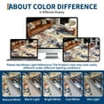 thumbnail image 6 of Hasoo 5' x 7' Washable Indoor Non-Slip Bedroom Carpet Modern Abstract Area Rug for Living Room, Red/Blue/Brown, 6 of 6