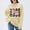 Yellow, variant on kcavykas Womens Sweater Winter Holiday Sweaters for Women Pullover Crew Neck Long Sleeve Print Festive Top Warm Cozy Cozy for Christmas Loungewear Fashion Yellow L