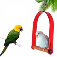 thumbnail image 1 of AURORA TRADE - Columpio para loros, resistente al desgaste, con varilla para moler, hamaca colgante para masticar, columpio y percha, juguetes para pájaros, 1 of 8