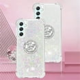 thumbnail image 2 of Quicksand Case for Samsung Galaxy A25 5G for Women Girls, Glitter Sparkle Flowing Clear Liquid Cover Case with Bling Diamond Kickstand for Samsung Galaxy A25 5G -Colorful, 2 of 14