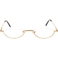 thumbnail image 1 of Agstum Lunettes de Lecture Rétro en Métal Demi-Lune avec Charnière à Ressort Demi-Sans Monture, 1 of 12