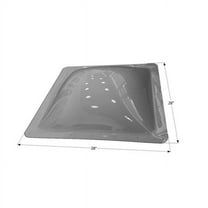 12840 5 in. Heigh Bubble Type Dome Skylight for Sl2424S, Smoke