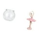 thumbnail image 5 of Adorno De Pecera Pequeña Transparente, Jarrón De Mesa, Decoración Del Hogar Con Figura De Bailarina, Escultura De Resina, Regalo De Cumpleaños Para Oficina, Sala De Estudio, 5 of 8