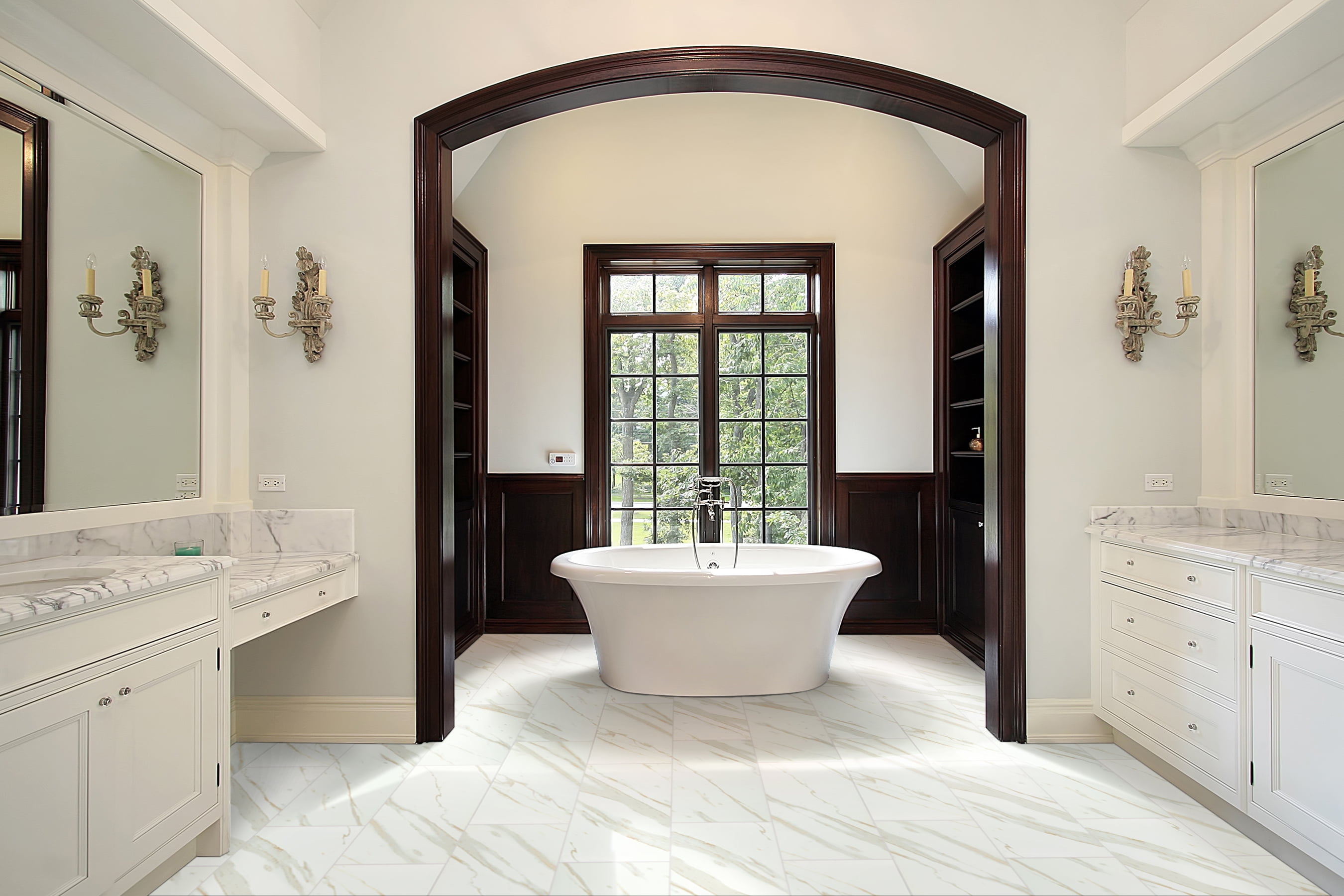 Calacatta 12 in. x 24 in. Glazed Porcelain Floor and Wall Tile (16 sq. ft. / case)