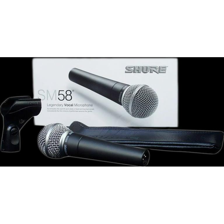 Shure SM58-LC Rugged Professional Studio Vocal Microphone, Cable Not  Included 