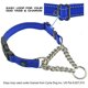 thumbnail image 3 of (Mediano 2,5 x 50 cm, azul) Collar de cadena de acero inoxidable: donamos un collar a un centro de rescate para perros por cada collar vendido., 3 of 5