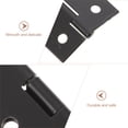 thumbnail image 2 of BRIGHTFUFU 10Pack Iron Hinge Box Support Hinge Black Rust Resistant Homeowners Use, 2 of 8
