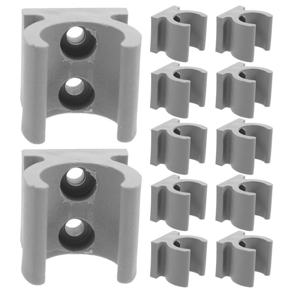 ColoMX 24 abrazaderas de plástico en forma de U para asientos de inodoro elevados, soporte de montaje para asientos de inodoro elevados para personas mayores.