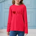 thumbnail image 5 of Fesfesfes Kids Valentine Themed Print Long Sleeve Round Neck Casual Tee for Boys Girls Age 2 to 14 Years Holiday Pullover Tops Spring Summer Everyday Wear Cute Graphic Shirt(Red#3,13-14 Years), 5 of 6