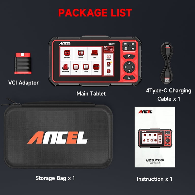 ANCEL DS300 Bluetooth OBD2 Scanner Automotive Bidirectional