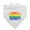 White, variant on Rainbow Pride Gay Lesbian Contemporary Dog Pet Bandana - White