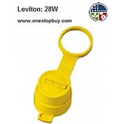 UPC 078477063675 product image for Leviton 28W 30A Locking Cap for Wetguard Plug - Yellow | upcitemdb.com