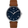 thumbnail image 2 of Timex TW2R63900 Southview 41mm Reloj para hombre con correa de piel bronceado/plateado/azu Timex Timex, 2 of 2