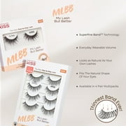 KISS My Lash But Better Fake Eyelashes Multipack, ‘So Real’, Black, 4 Pairs