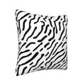 thumbnail image 2 of ZNDUO Square Home Decorative Throw Pillows, Corduroy Abstract Black Stripe Pattern Couch Pillows, Throw Pillows for Bed, 16"x16", 2 of 8