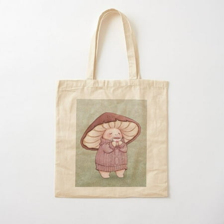Mushroom  Cottagecore  Sweater Canvas Tote Bag  Family Gift For Mother  Her