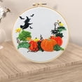 thumbnail image 3 of Decoración navideña de inicio de bordado de Halloween DIY con bastidor de bordado con color Calabaza, 3 of 7