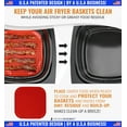 thumbnail image 2 of Ensemble de 3 Doublures pour Friteuse à Air Chaud avec Tapis en Silicone, Tapis Résistants à la Chaleur pour Friteuse à Air Compatibles avec Ninja, Chefman, Instant Pot, Ultrean + Plus, Doublures en Papier Parchemin pour Friteuse à Air Remplacement Réutilisables, 2 of 5