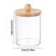 thumbnail image 3 of Qtip Dispenser Juego de frascos de plástico transparente | Organizador de baño de 10 oz para bolas de algodón hisopos de algodón redondos de hilo dental | Almacenamiento de recipientes portátil, 3 of 6