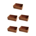 thumbnail image 3 of Matsuzay Cesta de almacenamiento duradera hecha a mano para una vida organizada Marrón hecha de natural Cesta cuadrada pequeña L Type2 NO2, 3 of 6