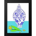 thumbnail image 2 of Mosher, Deidre 11x14 Black Modern Framed Museum Art Print Titled - Blue Vase II, 2 of 5