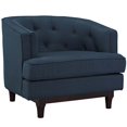 thumbnail image 1 of Modway Coast Fauteuil Moderne Rembourré en Tissu de Polyester, Bleu Azur, 1 of 5