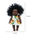 thumbnail image 3 of Muñeca de Vinilo Realista Africana Fiudx 12 Pulgadas Con Ropa A Regalo Lavable Para Niños, 3 of 6