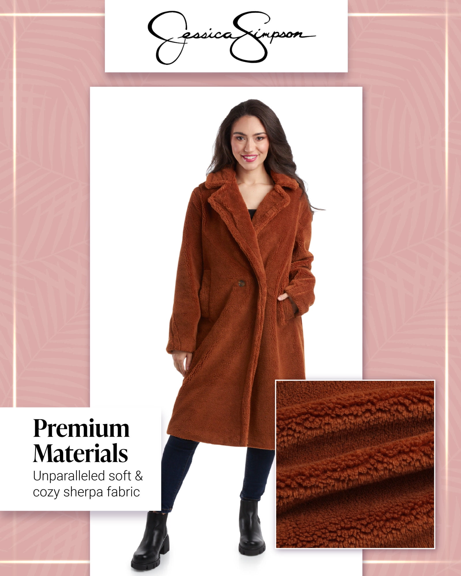 Jessica Simpson Women's Winter Jacket Sherpa Lined Puffer Park 並行輸入品 : Jessica Simpson Women\u0027s Winter Jacket - Packable