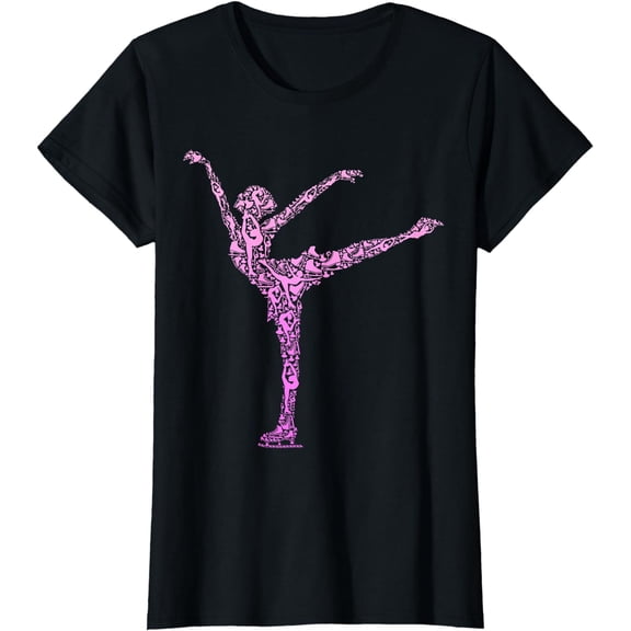 Ice Skating Figure Skater Girls Women T-Shirt