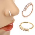 thumbnail image 1 of Boucles d'Oreilles Tragus Helix Cartilage Cristal Acier Inoxydable Couleur Or, 1 of 7