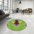 thumbnail image 4 of Ahgly Company Machine Washable Indoor Rectangle Transitional Pistachio Green Area Rugs, 5' x 7', 4 of 7