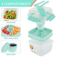 thumbnail image 5 of Austok Cyan PP Leak Proof Salad Bowl Food Storage Container, 5 of 9